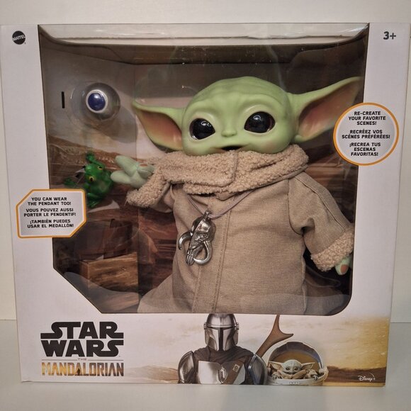Mattel Other - Star Wars Mandalorian The Child Baby Yoda 11" Plush Toy W Accessories